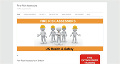 Desktop Screenshot of fire-risk-assessors.co.uk